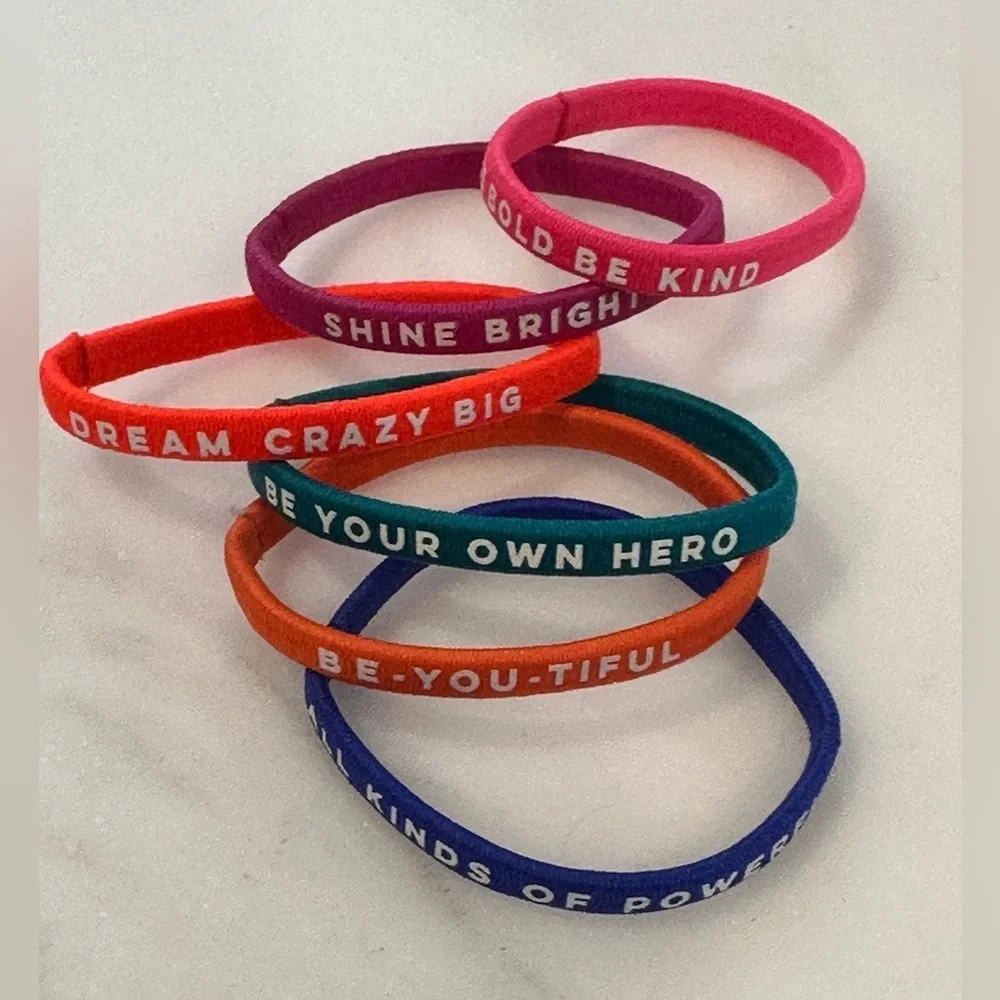 Athleta Girl Mulit Color Hair Ties Bands set of 15